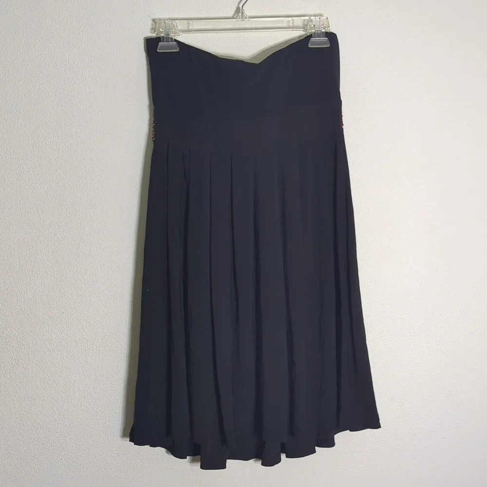 White House Black Market Womens Dress Strapless Jersey Beads Christmas Holiday 6